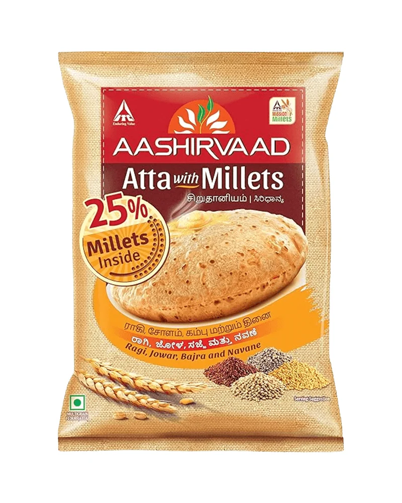 Aashirvaad Atta with Millet (EXPORT) 10x2,2Kg